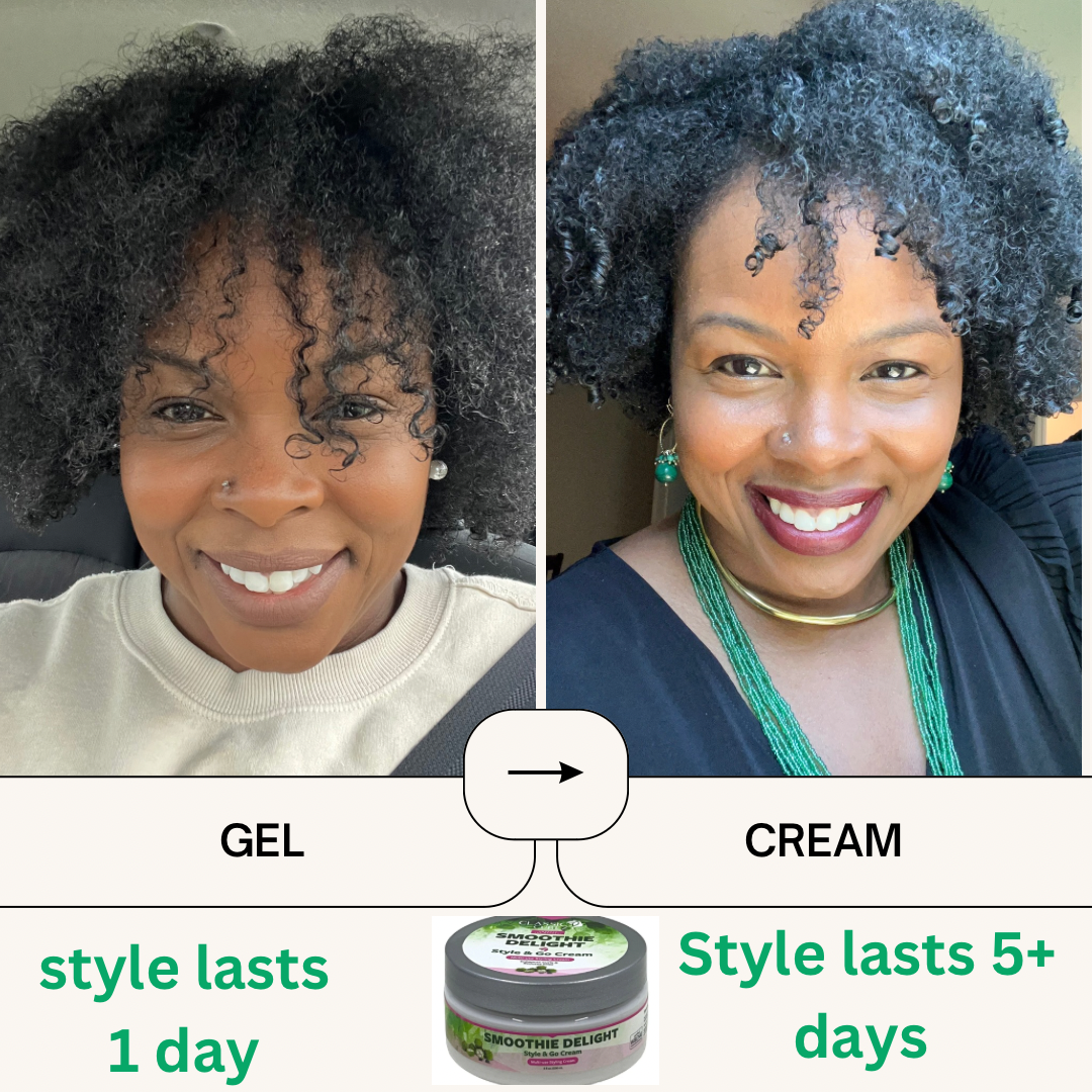 Classic Curlz Smoothie Delight — No White Cast Curl Defining Cream 8 oz