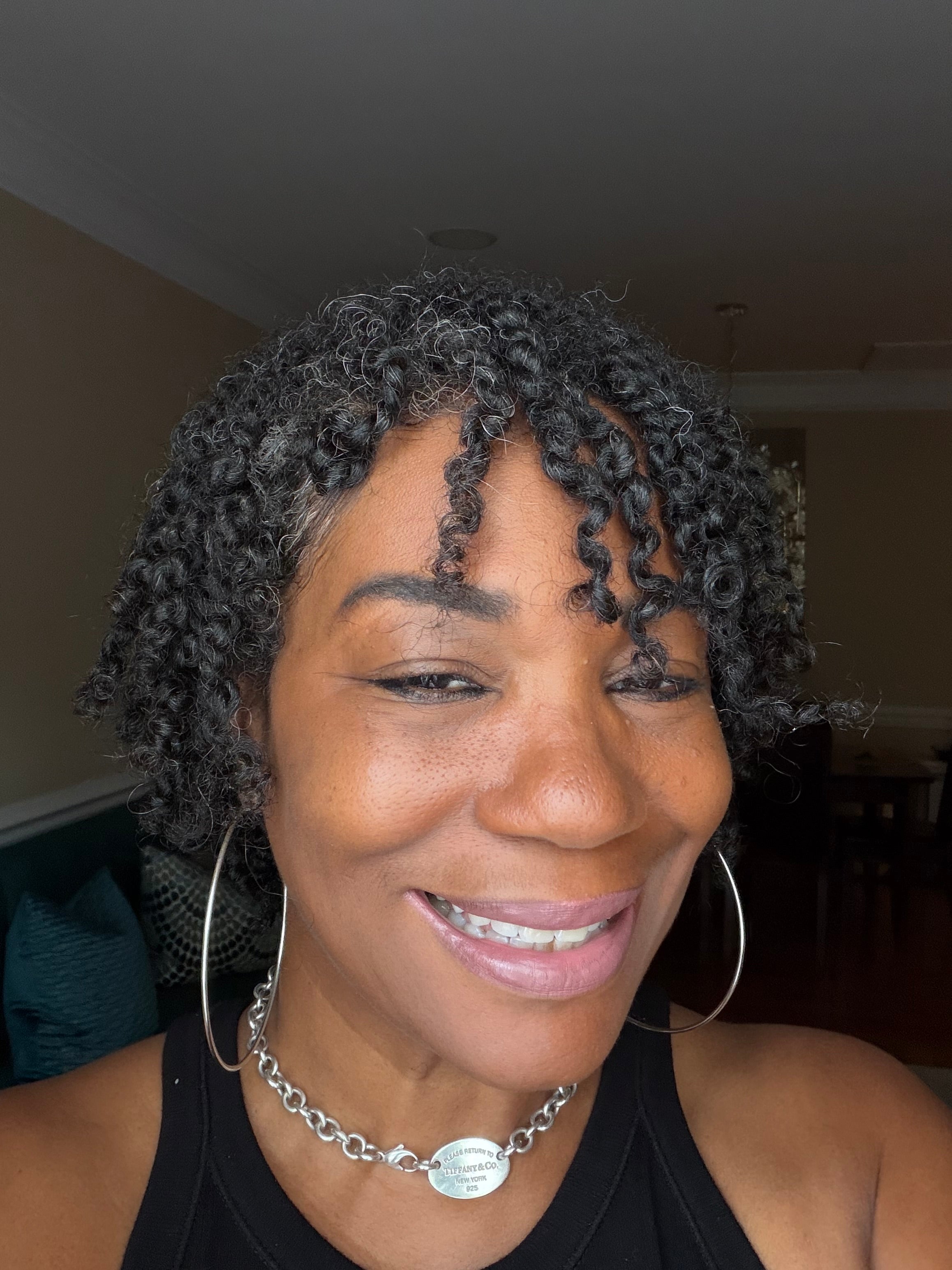 Smoothie Delight application results on natural curls - two strand twists