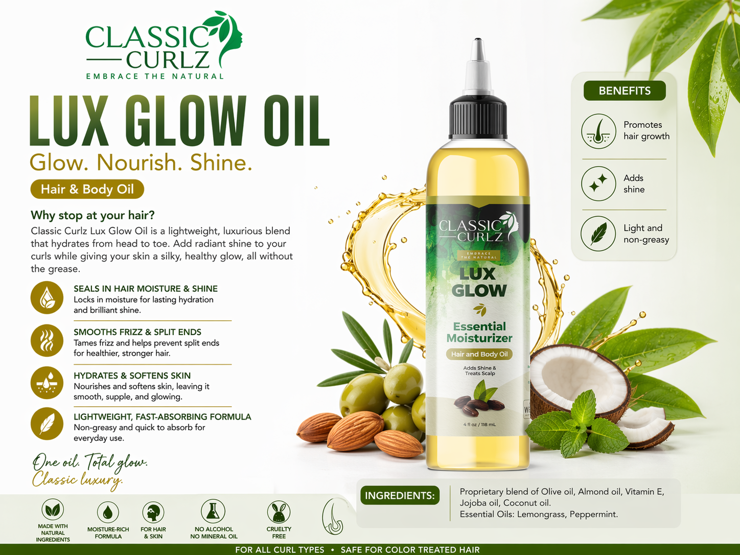 Classic Curlz Lux Glow 4 fl oz