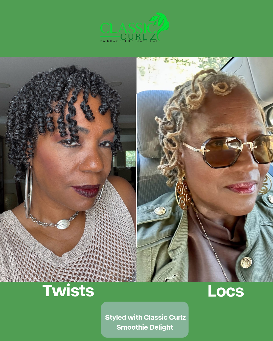 Smoothie Delight — Two Strand Twist & Curl Defining Styling Cream 8 oz
