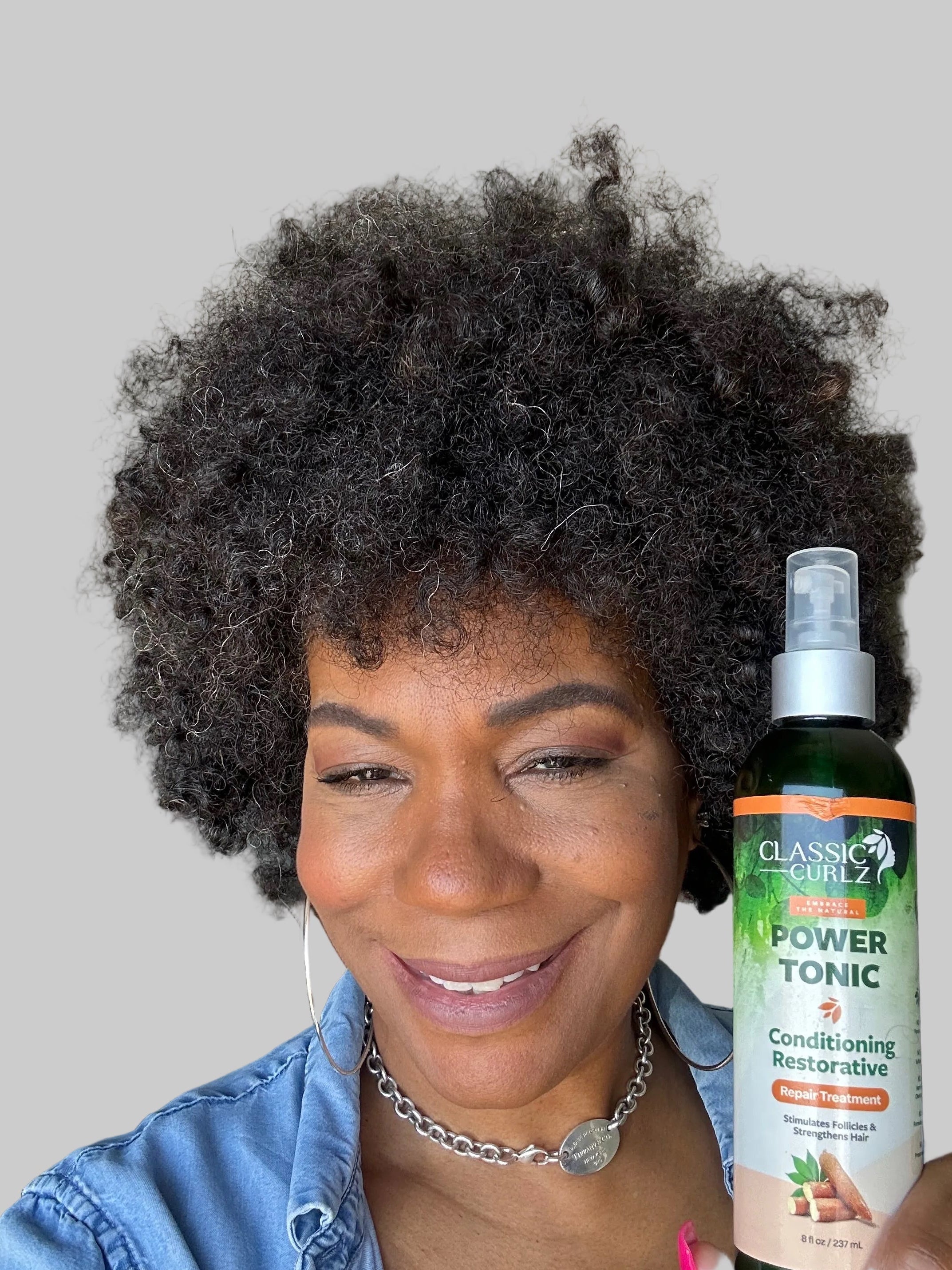 Classic Curlz Power Tonic — Aloe Based Daily Hydration and Growth Spra
