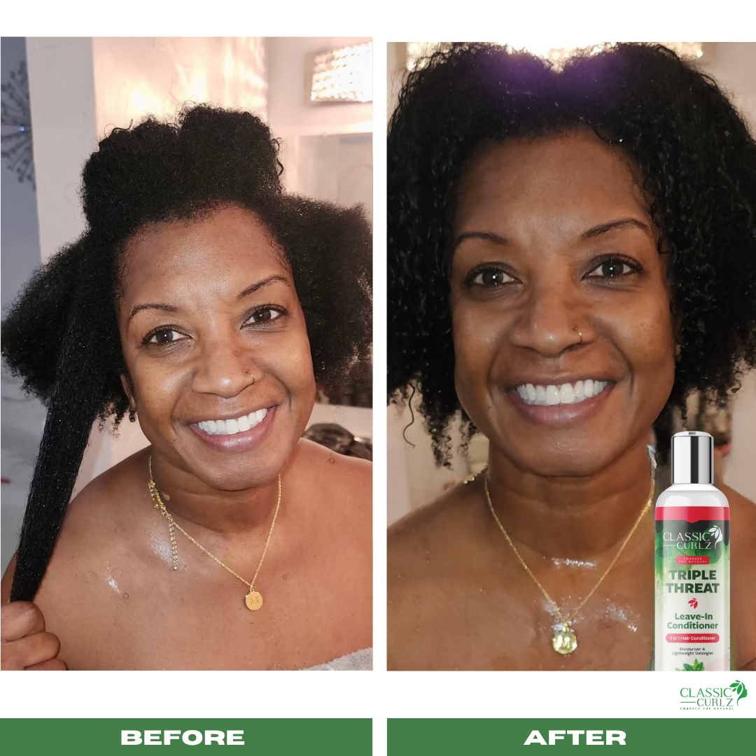 Classic Curlz Triple Threat — 3 in 1 Conditioner for Slip Moisture and Detangling 8 fl oz